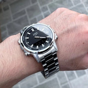 Classic Men’s Watch – Water Resistant, Dual Time, 10-Year Power