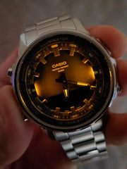 Classic Men’s Watch – Water Resistant, Dual Time, 10-Year Power