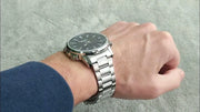 Classic Men’s Watch – Water Resistant, Dual Time, 10-Year Power